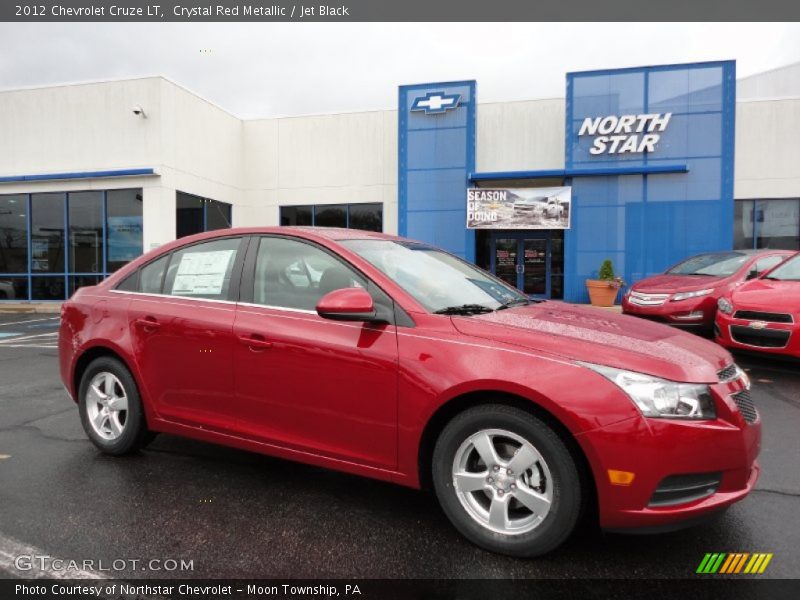 Crystal Red Metallic / Jet Black 2012 Chevrolet Cruze LT