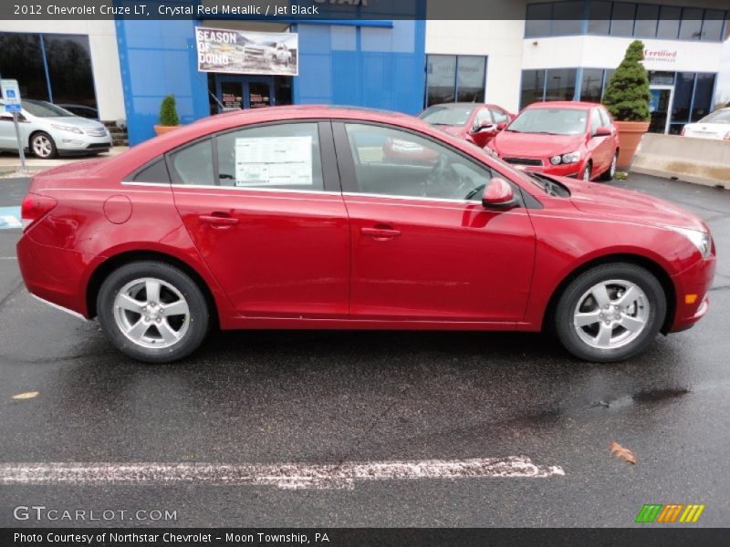 Crystal Red Metallic / Jet Black 2012 Chevrolet Cruze LT