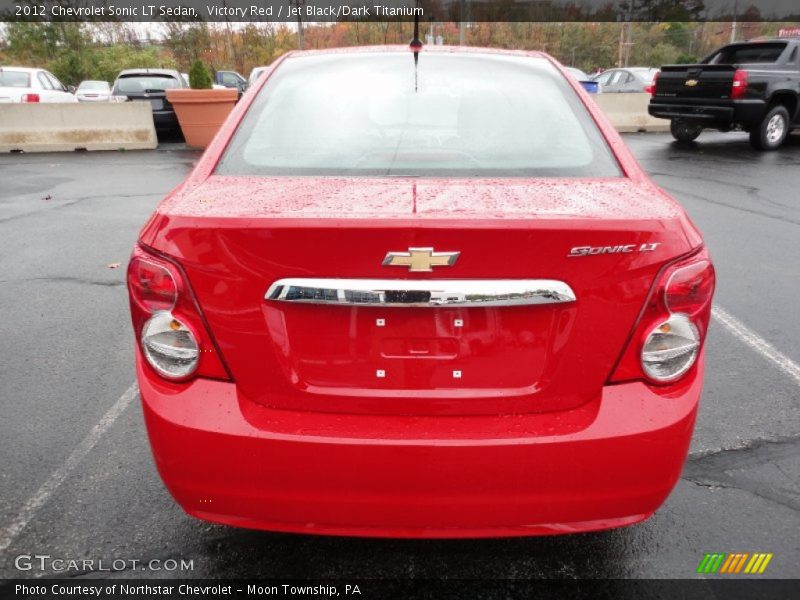 Victory Red / Jet Black/Dark Titanium 2012 Chevrolet Sonic LT Sedan