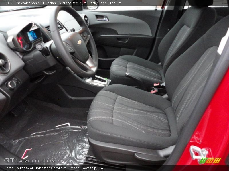 2012 Sonic LT Sedan Jet Black/Dark Titanium Interior