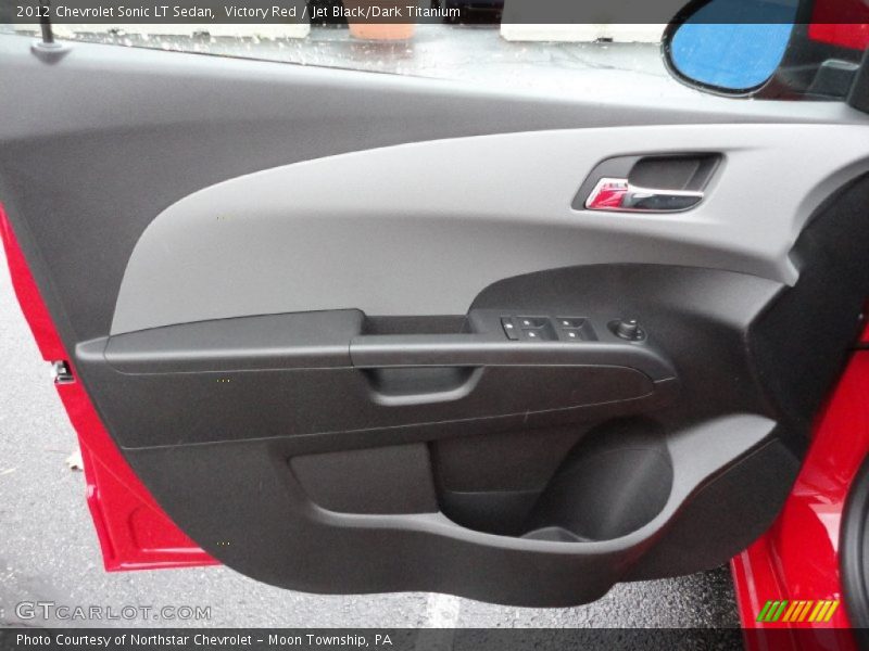 Victory Red / Jet Black/Dark Titanium 2012 Chevrolet Sonic LT Sedan