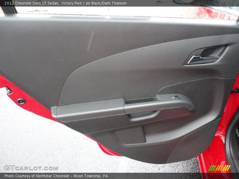 Victory Red / Jet Black/Dark Titanium 2012 Chevrolet Sonic LT Sedan