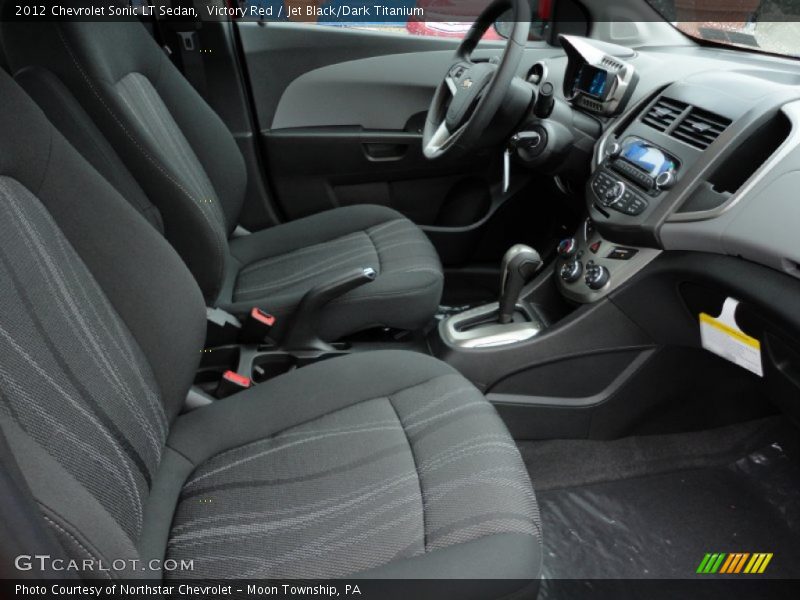 Victory Red / Jet Black/Dark Titanium 2012 Chevrolet Sonic LT Sedan