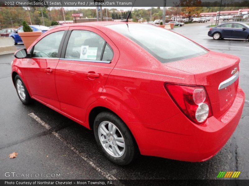 Victory Red / Jet Black/Dark Titanium 2012 Chevrolet Sonic LT Sedan