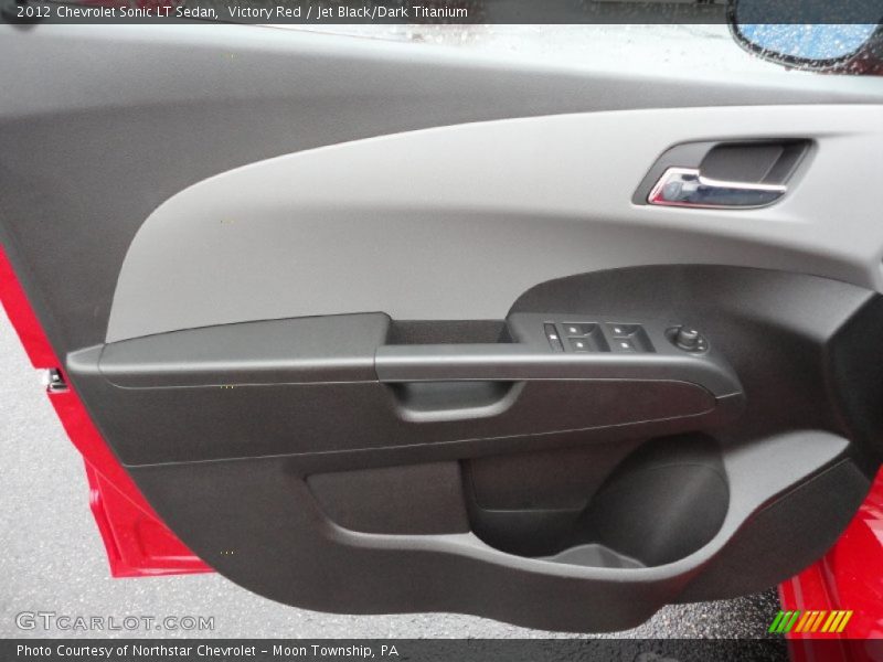 Victory Red / Jet Black/Dark Titanium 2012 Chevrolet Sonic LT Sedan
