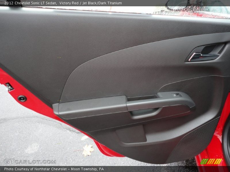 Victory Red / Jet Black/Dark Titanium 2012 Chevrolet Sonic LT Sedan