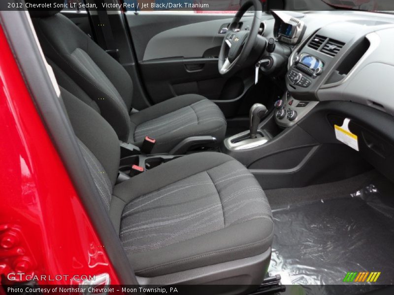  2012 Sonic LT Sedan Jet Black/Dark Titanium Interior