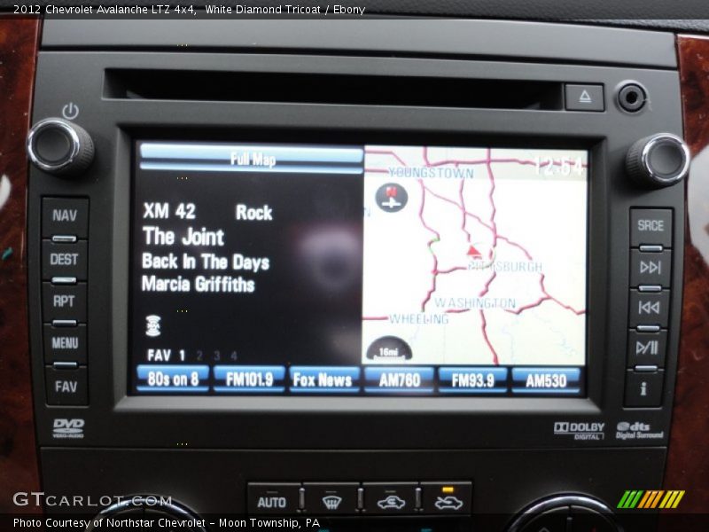 Navigation of 2012 Avalanche LTZ 4x4