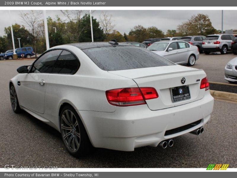 Alpine White / Black Novillo Leather 2009 BMW M3 Coupe