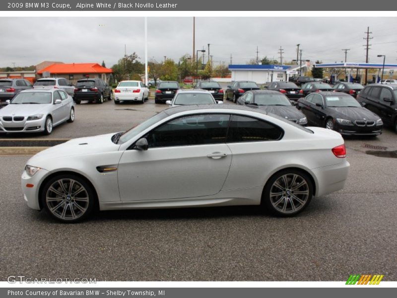 Alpine White / Black Novillo Leather 2009 BMW M3 Coupe