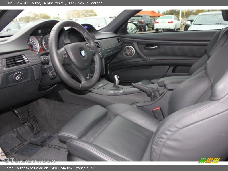 Alpine White / Black Novillo Leather 2009 BMW M3 Coupe