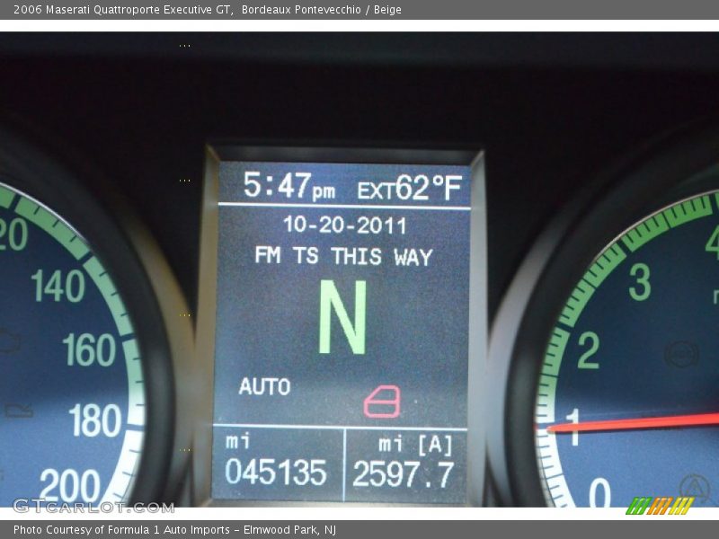 Bordeaux Pontevecchio / Beige 2006 Maserati Quattroporte Executive GT