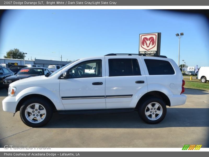 Bright White / Dark Slate Gray/Light Slate Gray 2007 Dodge Durango SLT