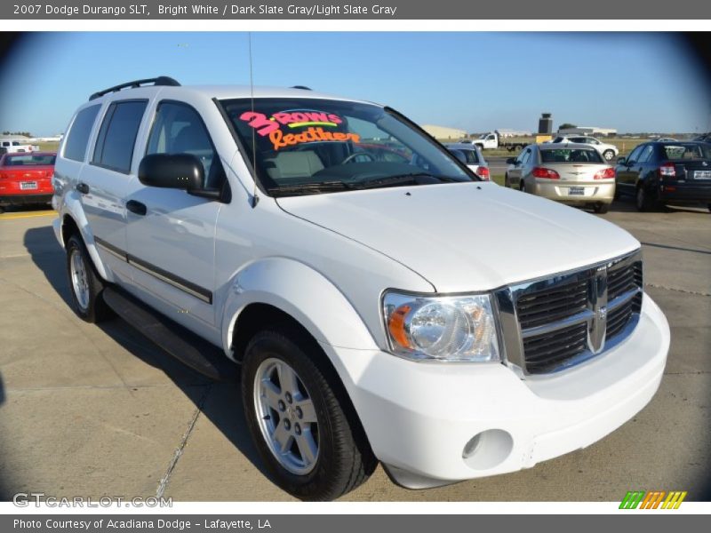 Bright White / Dark Slate Gray/Light Slate Gray 2007 Dodge Durango SLT