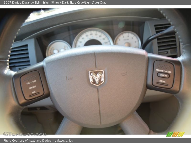 Bright White / Dark Slate Gray/Light Slate Gray 2007 Dodge Durango SLT