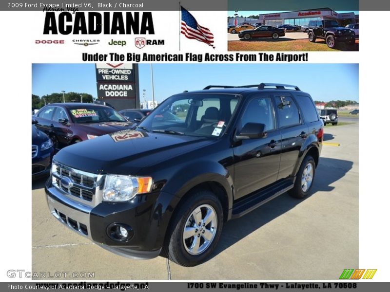 Black / Charcoal 2009 Ford Escape Limited V6