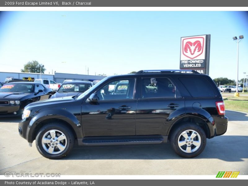 Black / Charcoal 2009 Ford Escape Limited V6