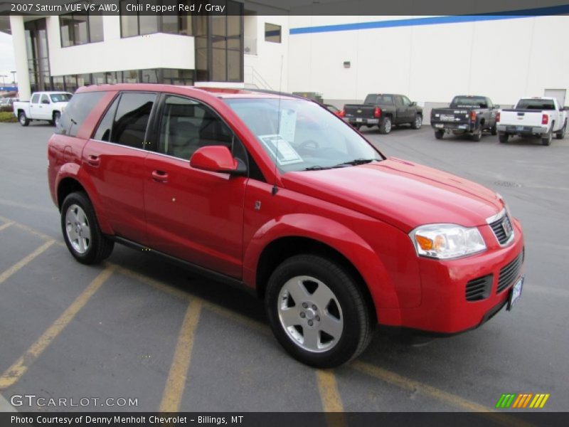 Chili Pepper Red / Gray 2007 Saturn VUE V6 AWD