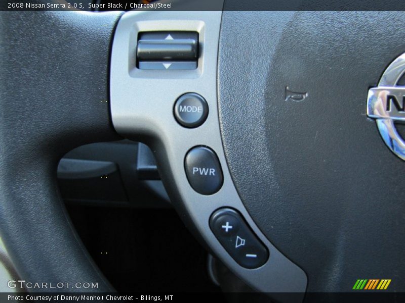 Super Black / Charcoal/Steel 2008 Nissan Sentra 2.0 S