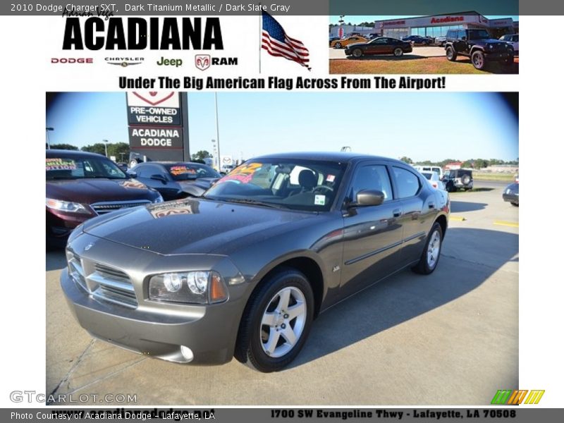 Dark Titanium Metallic / Dark Slate Gray 2010 Dodge Charger SXT