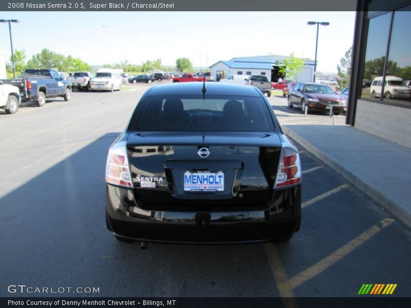 Super Black / Charcoal/Steel 2008 Nissan Sentra 2.0 S