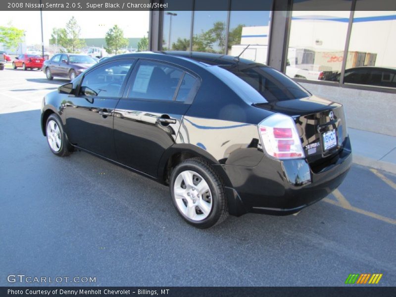 Super Black / Charcoal/Steel 2008 Nissan Sentra 2.0 S