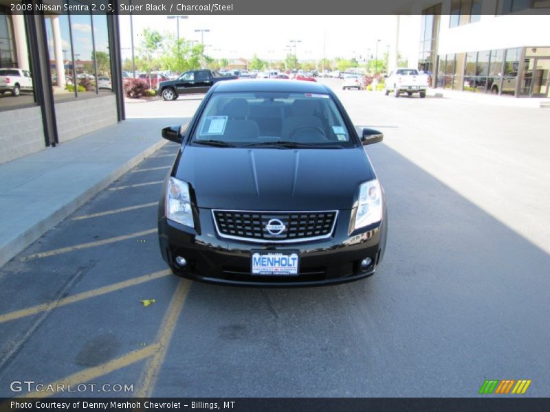 Super Black / Charcoal/Steel 2008 Nissan Sentra 2.0 S
