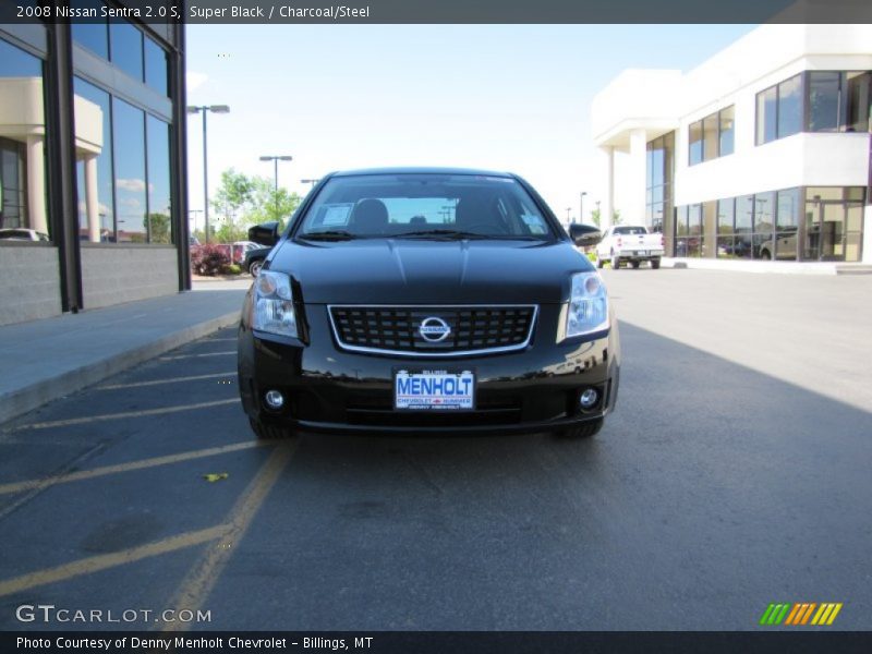 Super Black / Charcoal/Steel 2008 Nissan Sentra 2.0 S