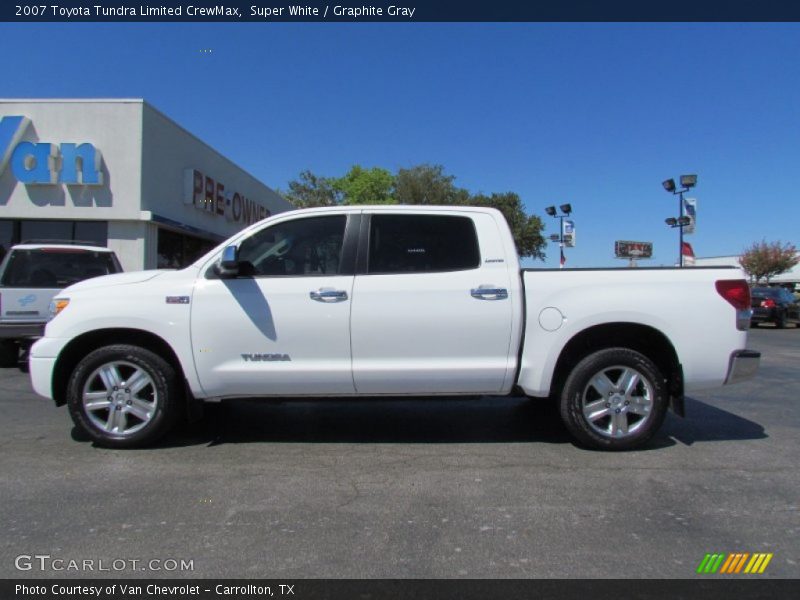 Super White / Graphite Gray 2007 Toyota Tundra Limited CrewMax