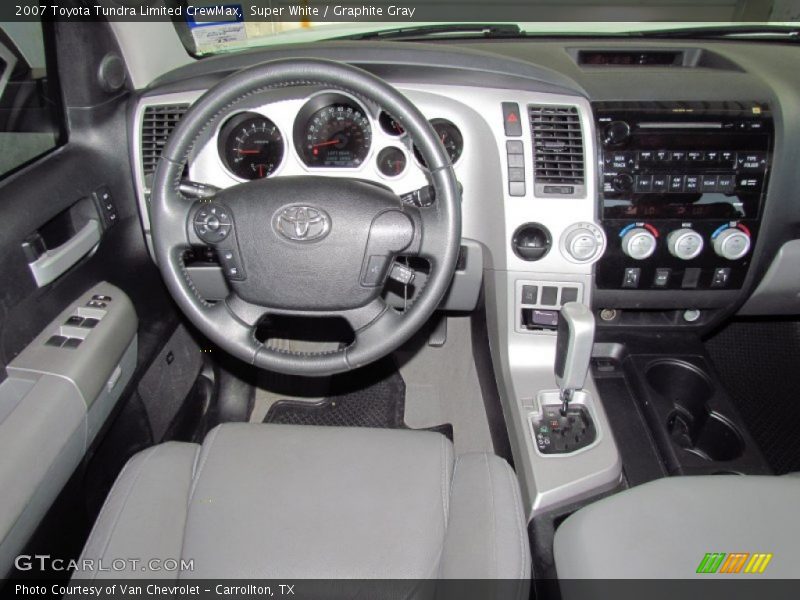 Super White / Graphite Gray 2007 Toyota Tundra Limited CrewMax