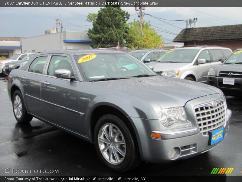 Silver Steel Metallic / Dark Slate Gray/Light Slate Gray 2007 Chrysler 300 C HEMI AWD