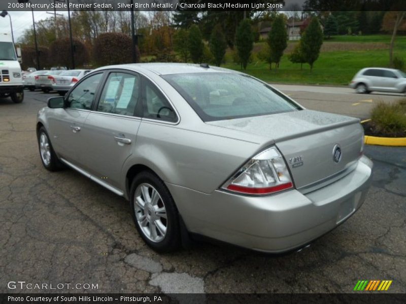 Silver Birch Metallic / Charcoal Black/Medium Light Stone 2008 Mercury Sable Premier Sedan