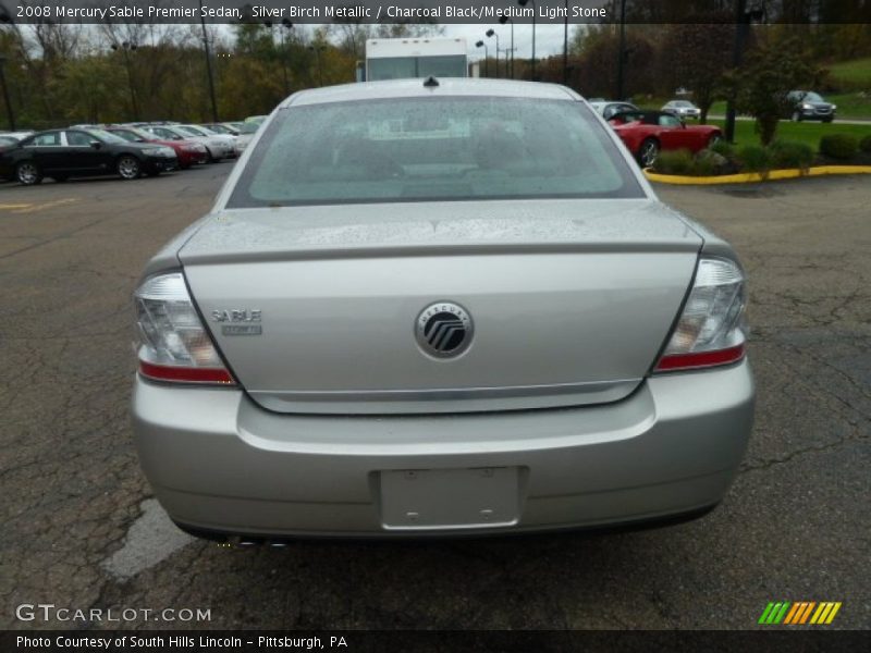 Silver Birch Metallic / Charcoal Black/Medium Light Stone 2008 Mercury Sable Premier Sedan
