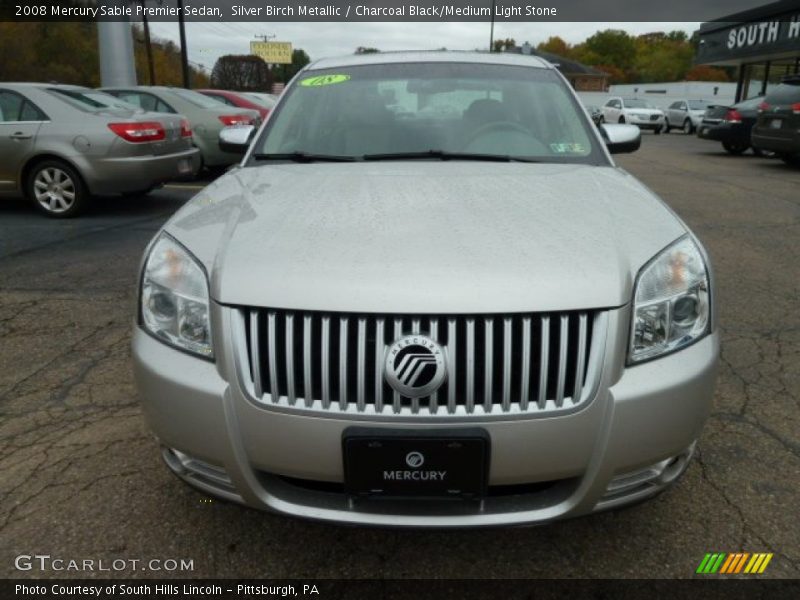 Silver Birch Metallic / Charcoal Black/Medium Light Stone 2008 Mercury Sable Premier Sedan