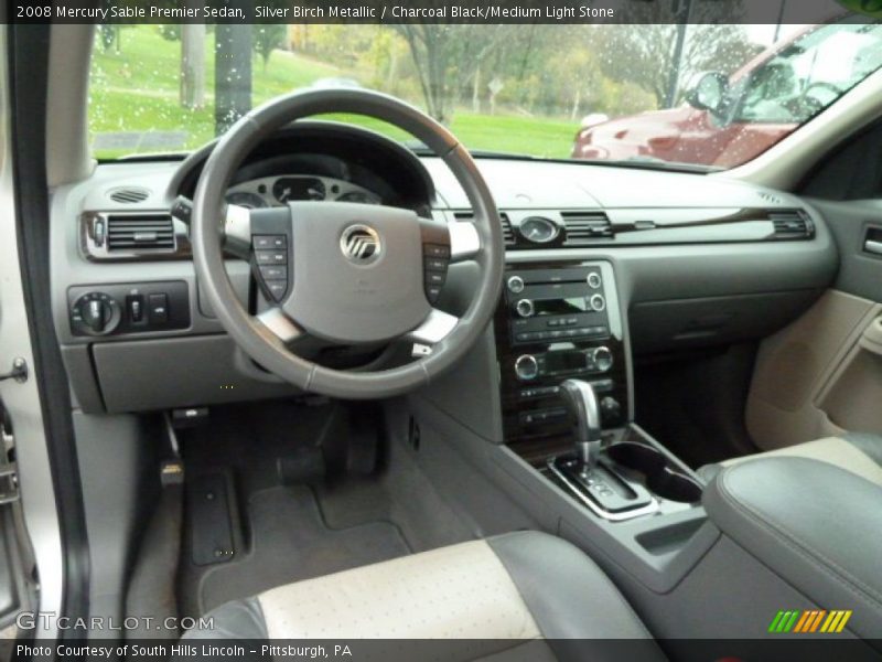 Silver Birch Metallic / Charcoal Black/Medium Light Stone 2008 Mercury Sable Premier Sedan