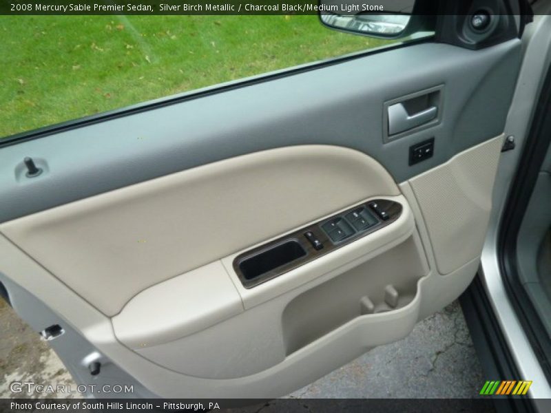 Silver Birch Metallic / Charcoal Black/Medium Light Stone 2008 Mercury Sable Premier Sedan