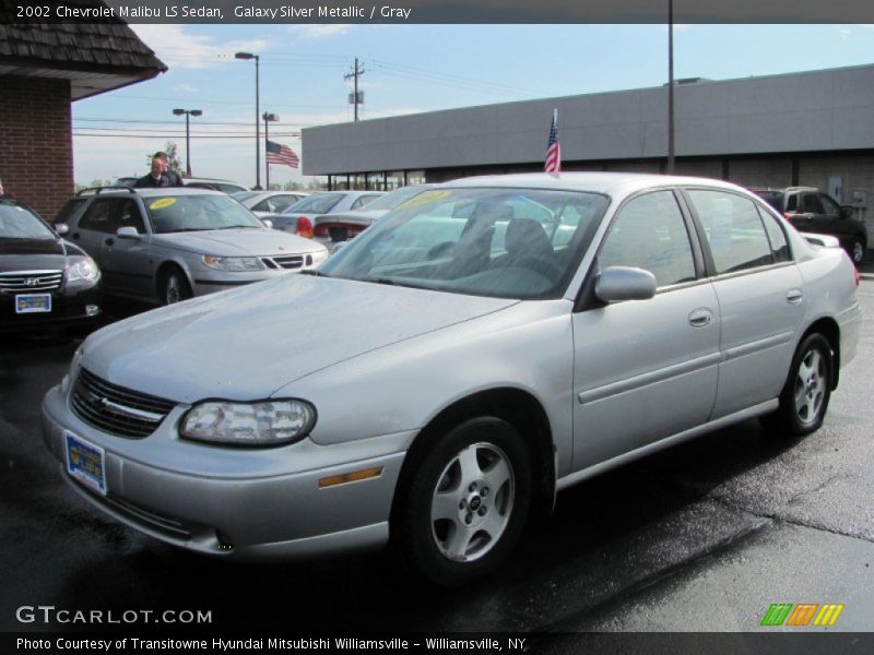 Galaxy Silver Metallic / Gray 2002 Chevrolet Malibu LS Sedan
