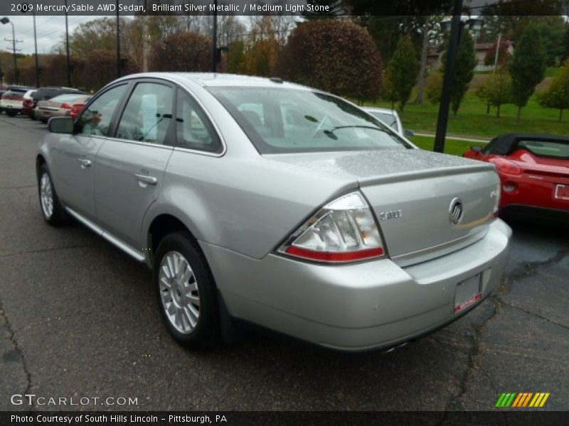 Brilliant Silver Metallic / Medium Light Stone 2009 Mercury Sable AWD Sedan