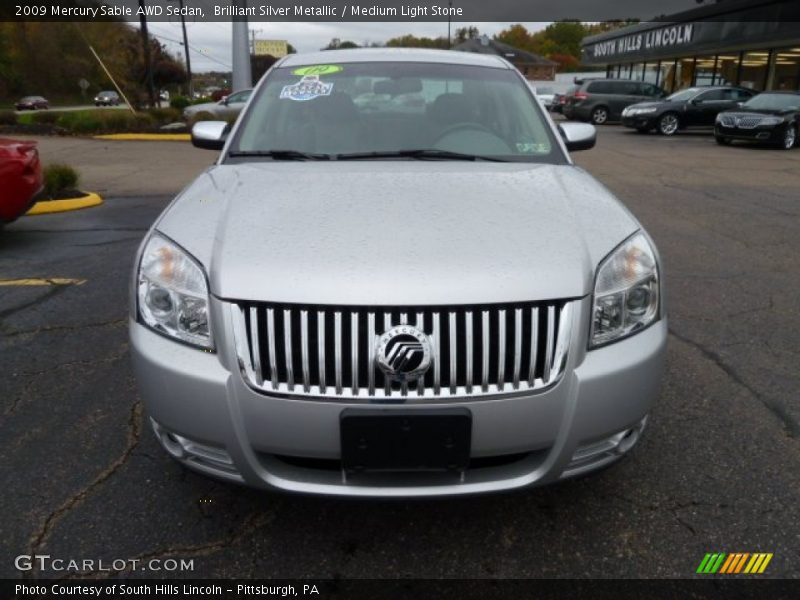 Brilliant Silver Metallic / Medium Light Stone 2009 Mercury Sable AWD Sedan
