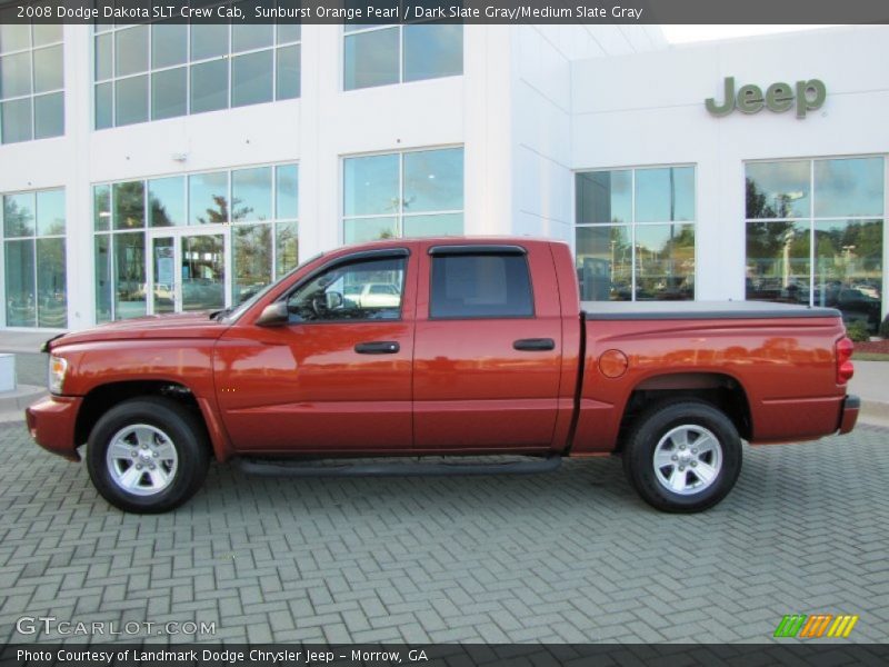  2008 Dakota SLT Crew Cab Sunburst Orange Pearl