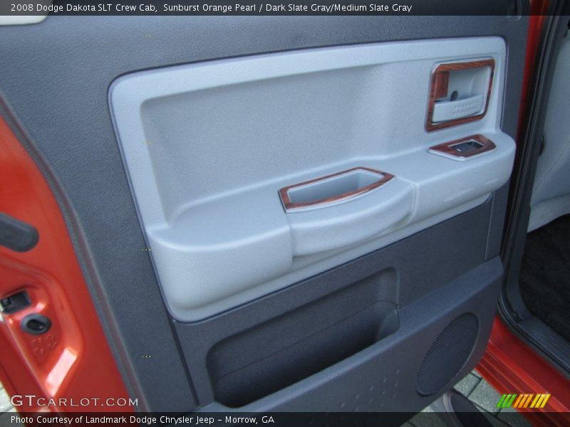 Sunburst Orange Pearl / Dark Slate Gray/Medium Slate Gray 2008 Dodge Dakota SLT Crew Cab
