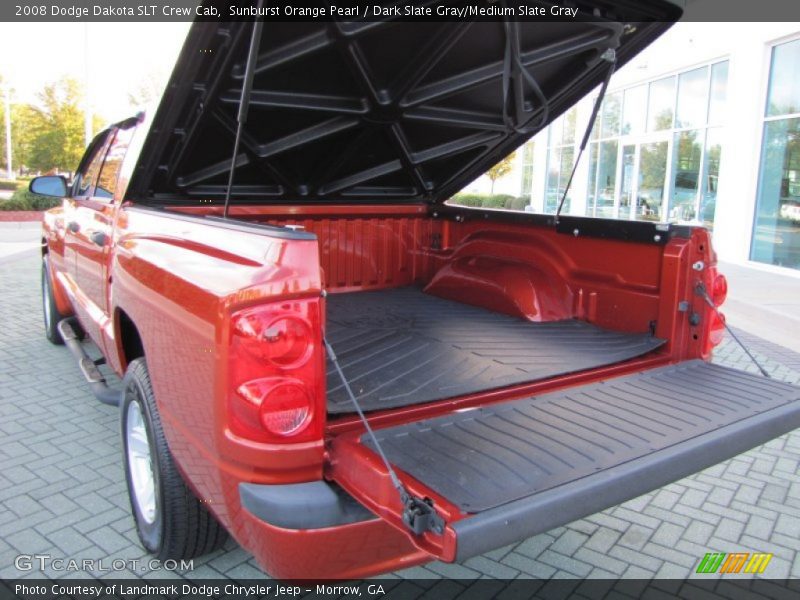 Sunburst Orange Pearl / Dark Slate Gray/Medium Slate Gray 2008 Dodge Dakota SLT Crew Cab