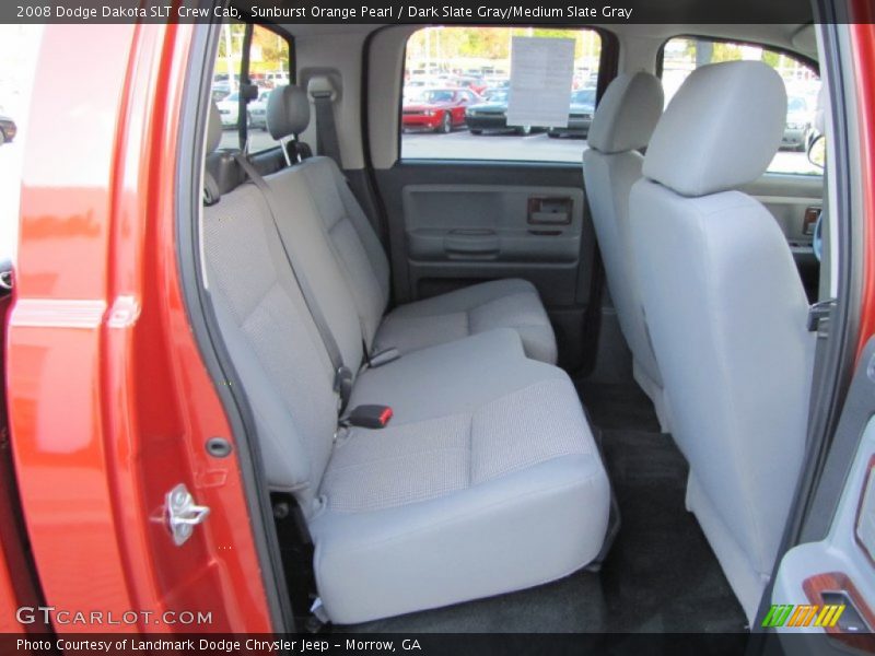 Sunburst Orange Pearl / Dark Slate Gray/Medium Slate Gray 2008 Dodge Dakota SLT Crew Cab