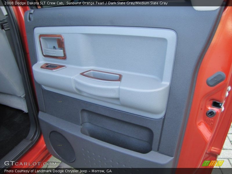 Sunburst Orange Pearl / Dark Slate Gray/Medium Slate Gray 2008 Dodge Dakota SLT Crew Cab