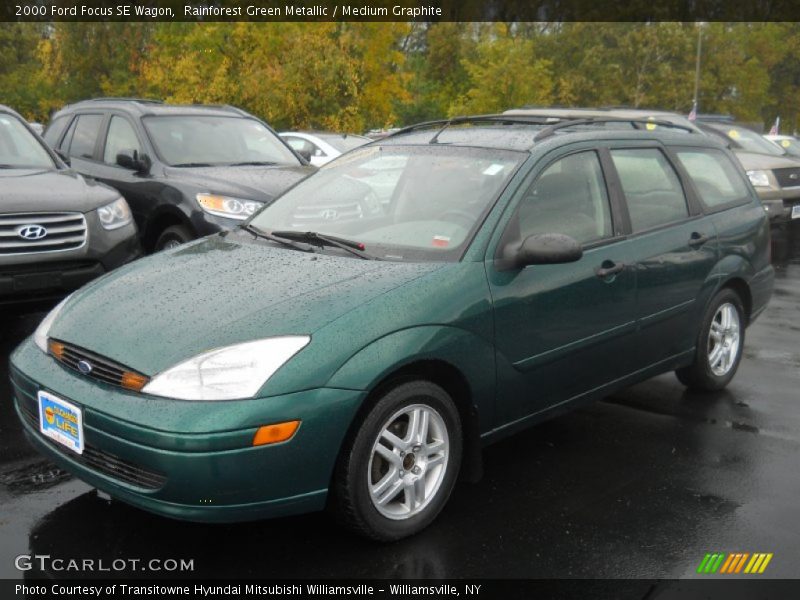 Rainforest Green Metallic / Medium Graphite 2000 Ford Focus SE Wagon