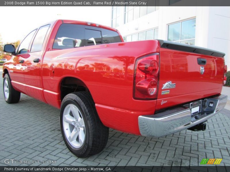Flame Red / Medium Slate Gray 2008 Dodge Ram 1500 Big Horn Edition Quad Cab