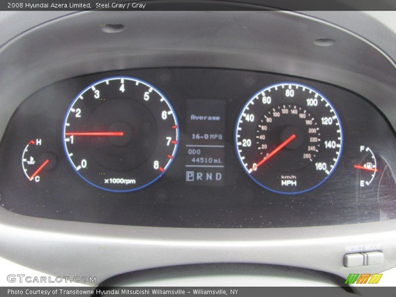 Steel Gray / Gray 2008 Hyundai Azera Limited