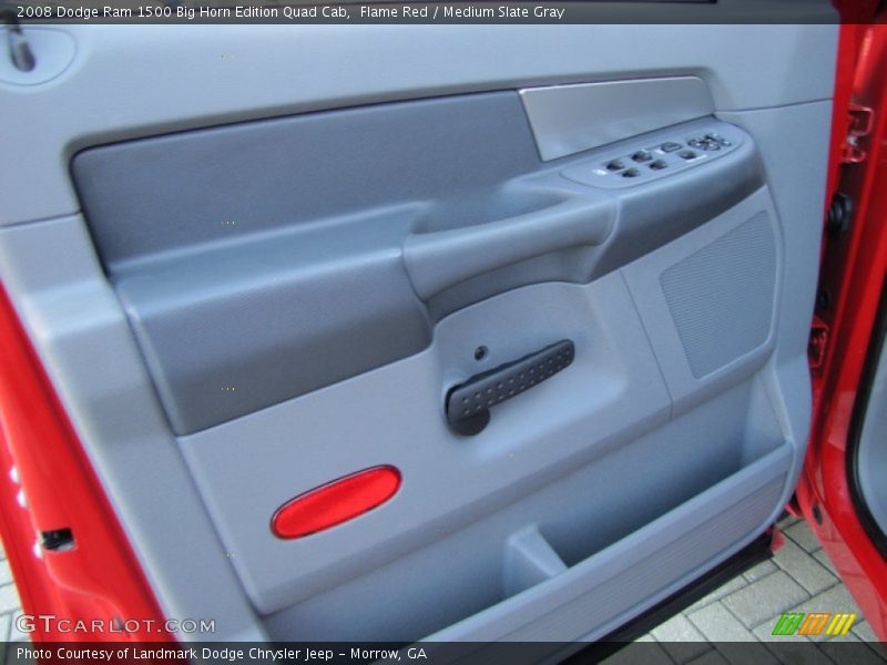 Flame Red / Medium Slate Gray 2008 Dodge Ram 1500 Big Horn Edition Quad Cab