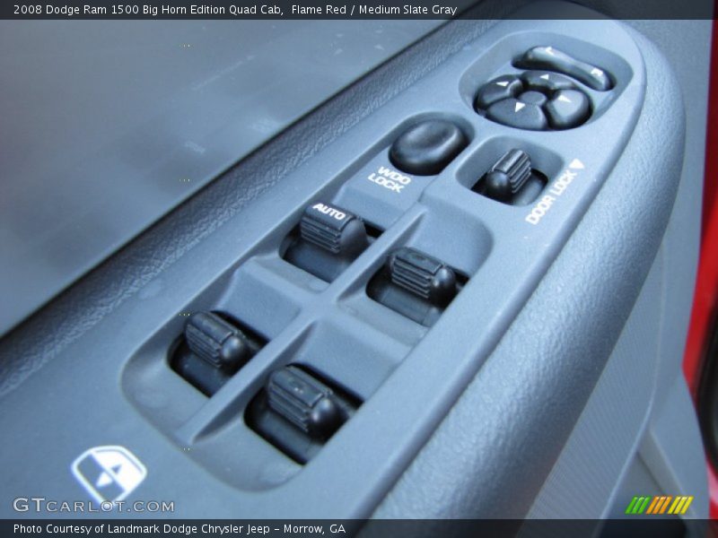 Flame Red / Medium Slate Gray 2008 Dodge Ram 1500 Big Horn Edition Quad Cab