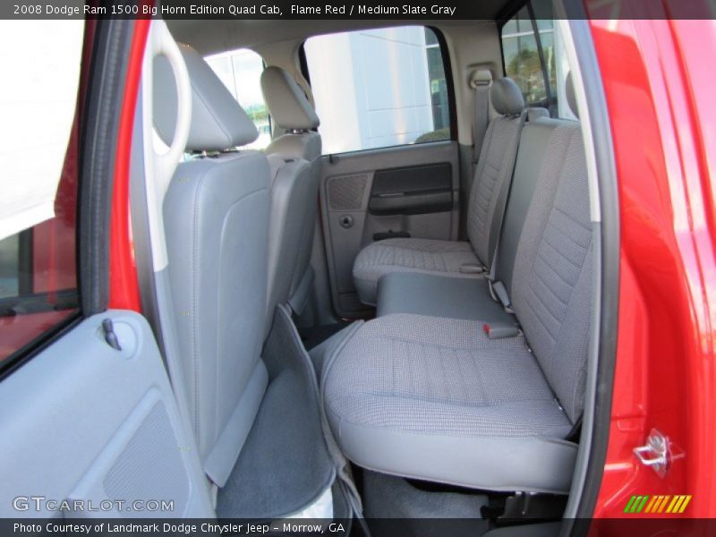 Flame Red / Medium Slate Gray 2008 Dodge Ram 1500 Big Horn Edition Quad Cab